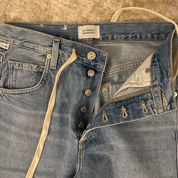 Citizens of Humanity Brynn Blue Wide-Leg Jeans 23 - Picture 6 of 9